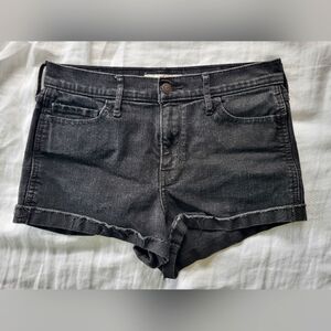 Hollister Women's Black Denim Shorts Size 11